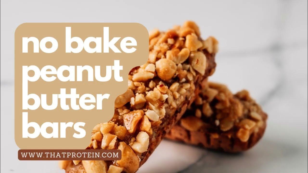 no bake peanut butter bars YouTube Video YouTube