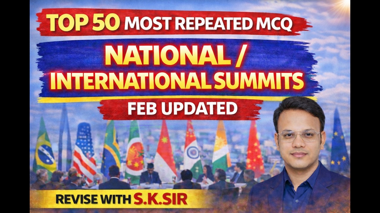 Latest International & National  Summits MCQs | Complete Current Affairs 2026