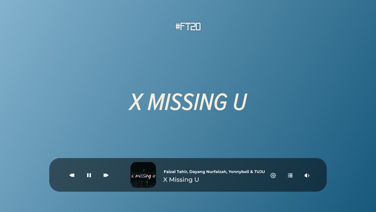 Guarda Faizal Tahir, Dayang Nurfaizah, Yonnyboii & TUJU - X Missing U | LYRIC VIDEO su YouTube Guarda Faizal Tahir, Dayang Nurfaizah, Yonnyboii & TUJU - X Missing U | LYRIC VIDEO su YouTube