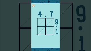 Multiplying decimals using the lattice method #learnmath #minitymaths #maths
