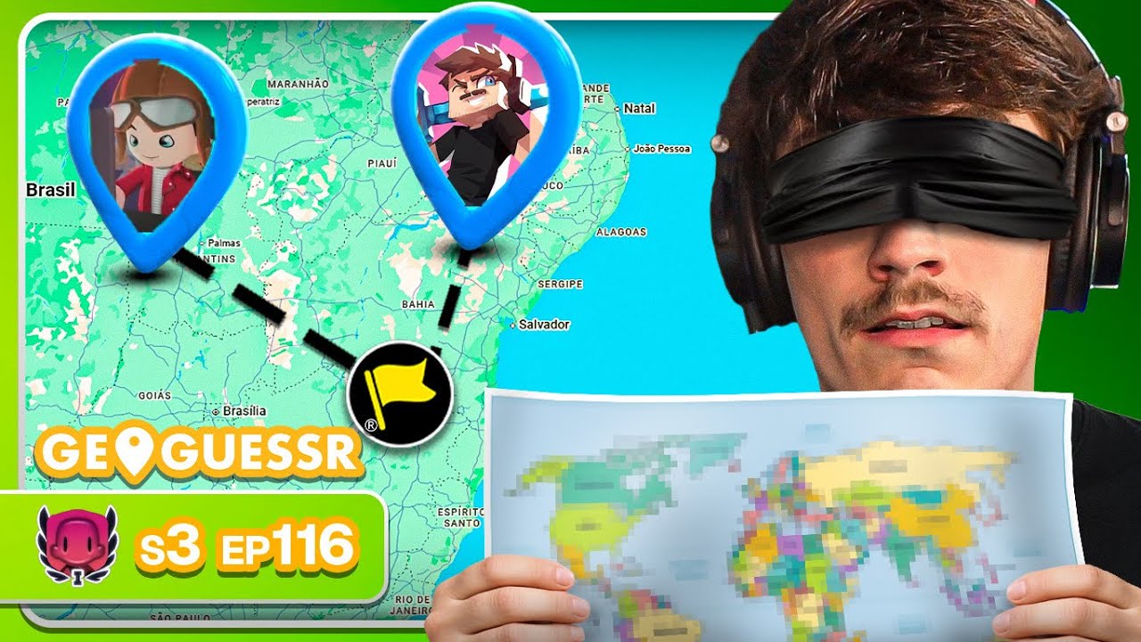 JOGANDO SEM PODER VER O MAPA | GeoGuessr #S3E116