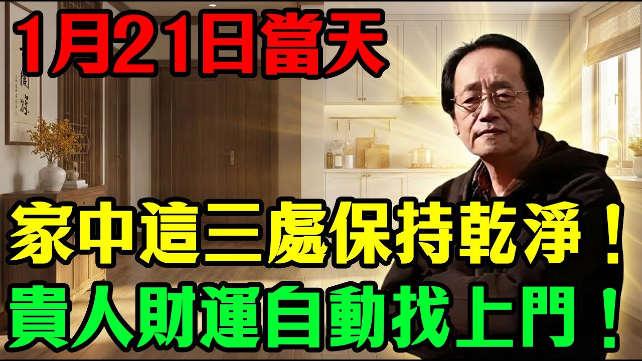 倪海廈救命警告：1月21號能量大換血！家裡這3個位置「不清空」，強行掐斷全家肺氣與財庫！這不是迷信是物理！