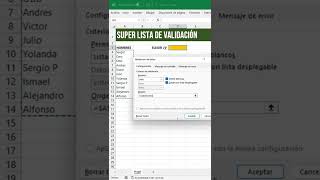 SÚPER LISTA DE VALIDACIÓN EN EXCEL