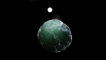 This is how moon Affect ocean tides on earth😍 #moon #ocean #shorts #oceantides