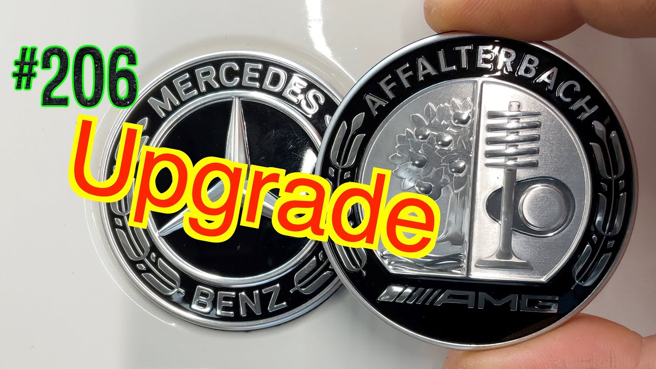 Upgrade auf AMG AFFALTERBACH Emblem C Klasse 206 how to remove hood