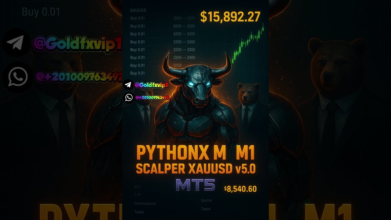 PythonX M1 XAUUSD v5.0 MT5 EA Automated Forex Robot FREE DOWNLOAD الاكسبرت الأكثر ربحا في الفوركس