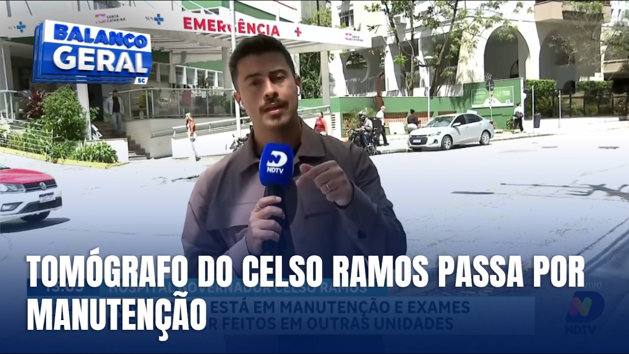 Hospital Celso Ramos tem tomógrafo em manutenção
