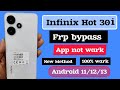 Infinix hot 30i x669c frp bypassinfinix hot 30i google account bypassapp not wark android 1213