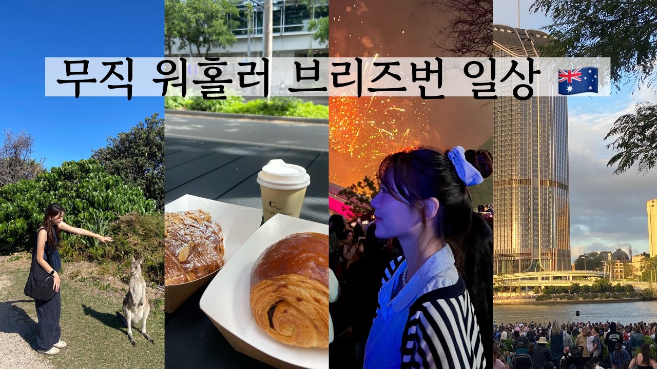 캥거루 보고 불꽃축제 가는 무직 워홀러의 브리즈번 일상  🇦🇺