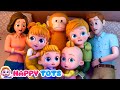 Ten In The Bed | Nursery Rhymes &amp; Kids Songs | Happy Tots