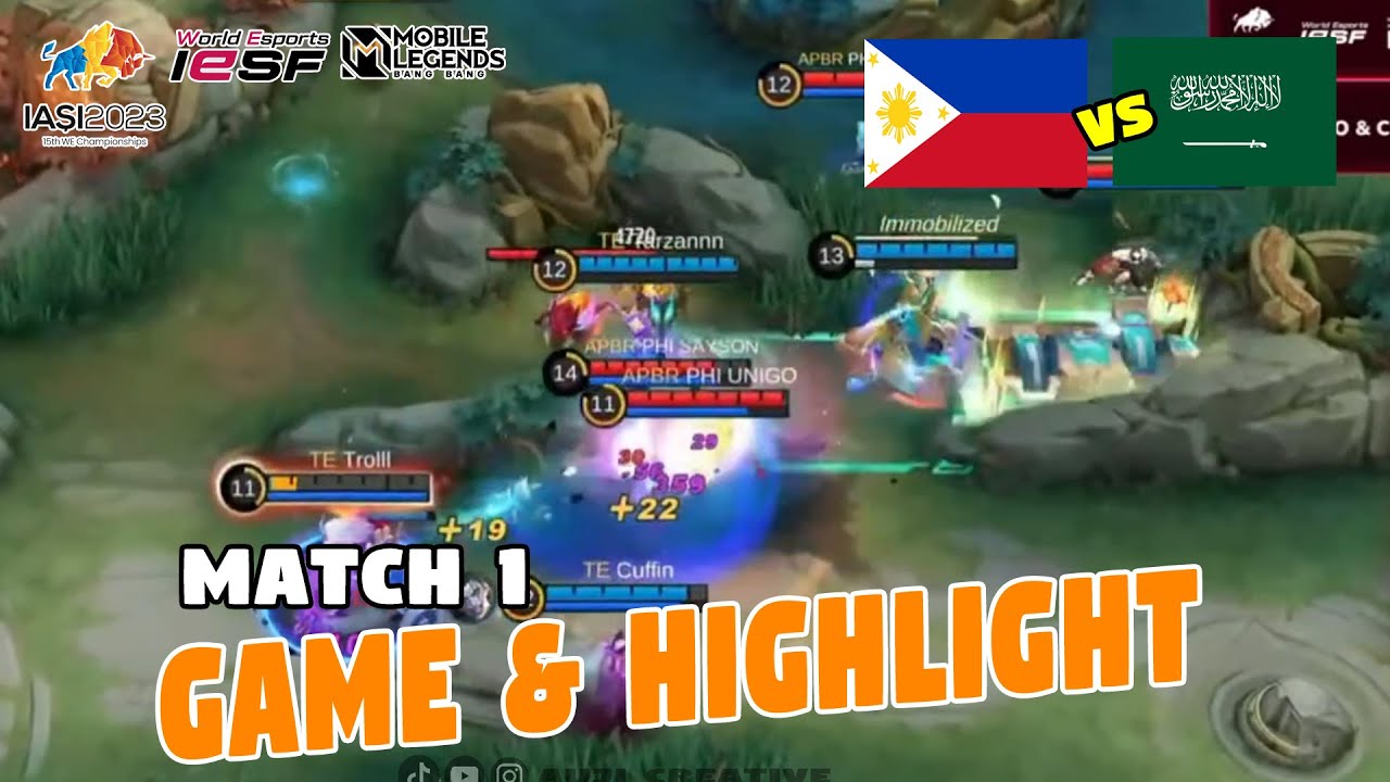 Saudi Arabia VS Filipina Match 1 IESF World Championship 2023 YouTube