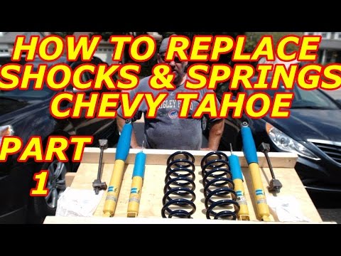 HOW TO REPLACE SHOCKS AND SPRINGS CHEVY TAHOE PART 1