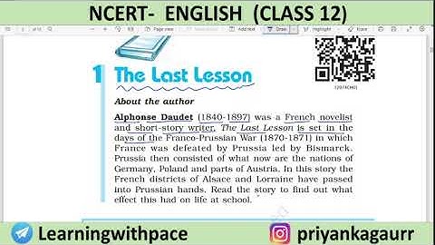 The Last Lesson Class 12 in Hindi (Flamingo) || Detailed Explanation हिंदी में || By Priyanka Gaur