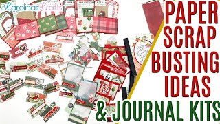 Paper Scrap Busting Ideas & Journal Kits, Ways to Use Scraps to make Embellishments for Journal
