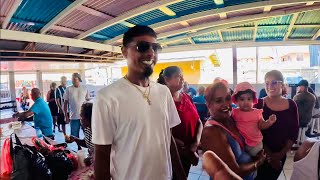 BARBADOS FANS AT MON REPOS MARKET