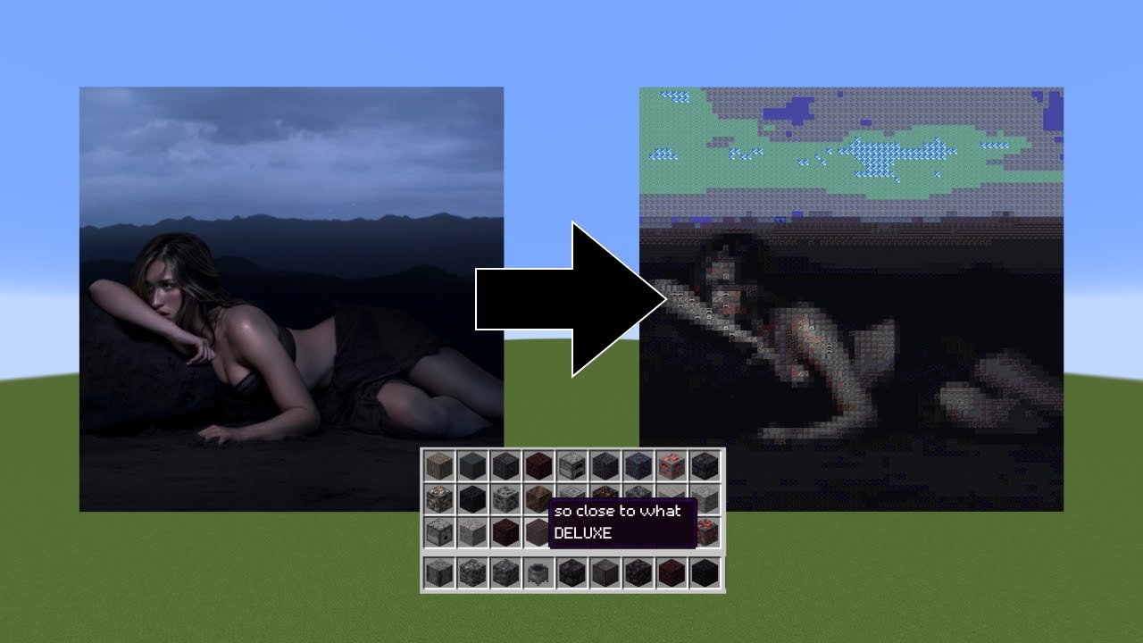 I built "So Close To What (Deluxe)" by Tate McRae in MINECRAFT