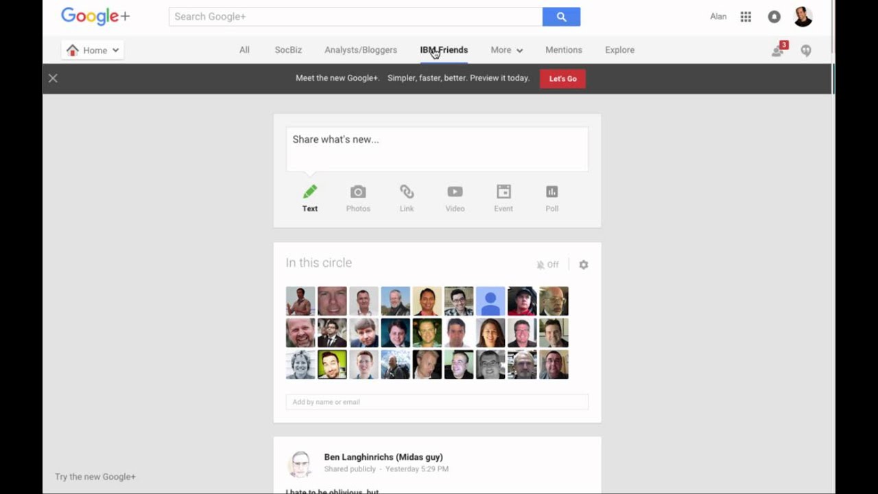 The New Google+ UI - YouTube