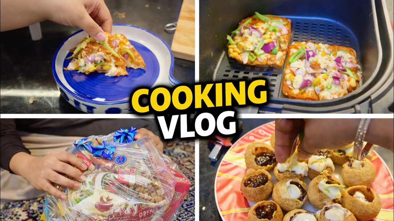 Bhai laya  Eid Ka Gift 🥩 | Iftar Me ChilliChicken | Aloo Matar Chaat | Bete Ka Special Bread Pizza 🍕