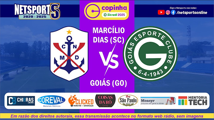 AO VIVO | Marcílio Dias (SC) x Goiás (GO) | Copinha 2025 (2ª Rodada)