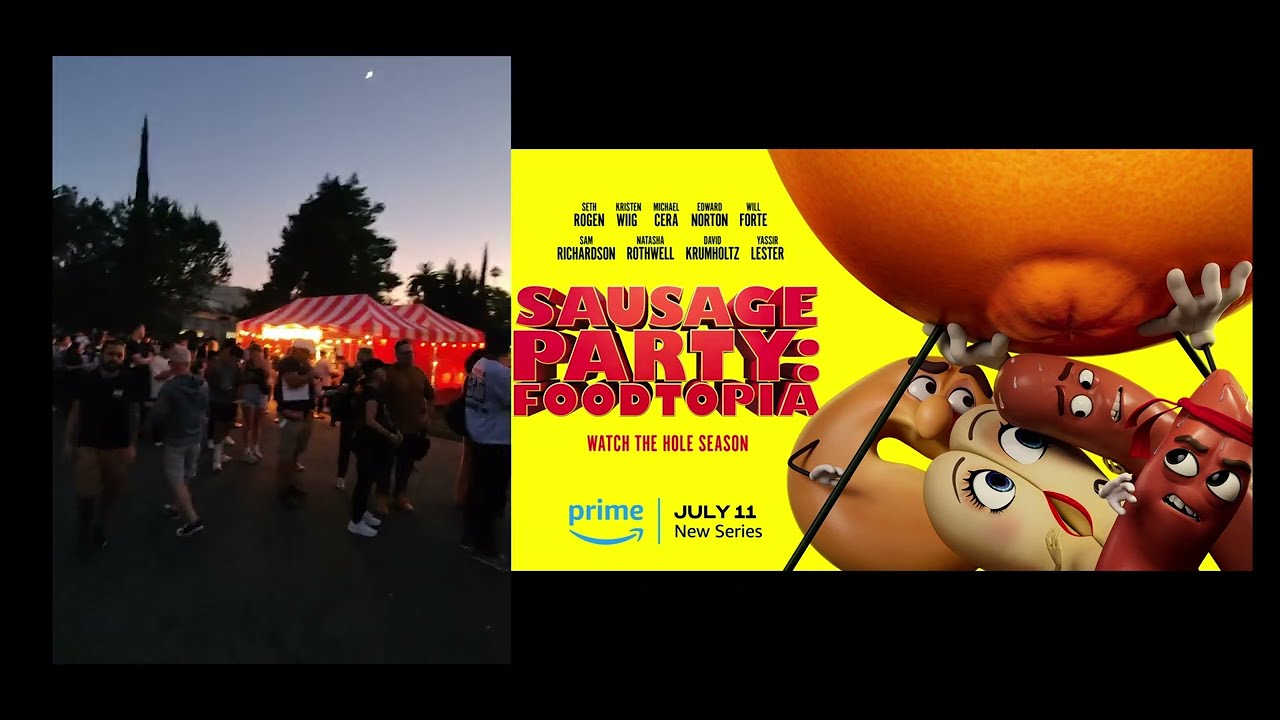 Sausage Party Foodtopia Premiere - BTS Filming with iPhone + Moment Anamorphic In A Cemetery