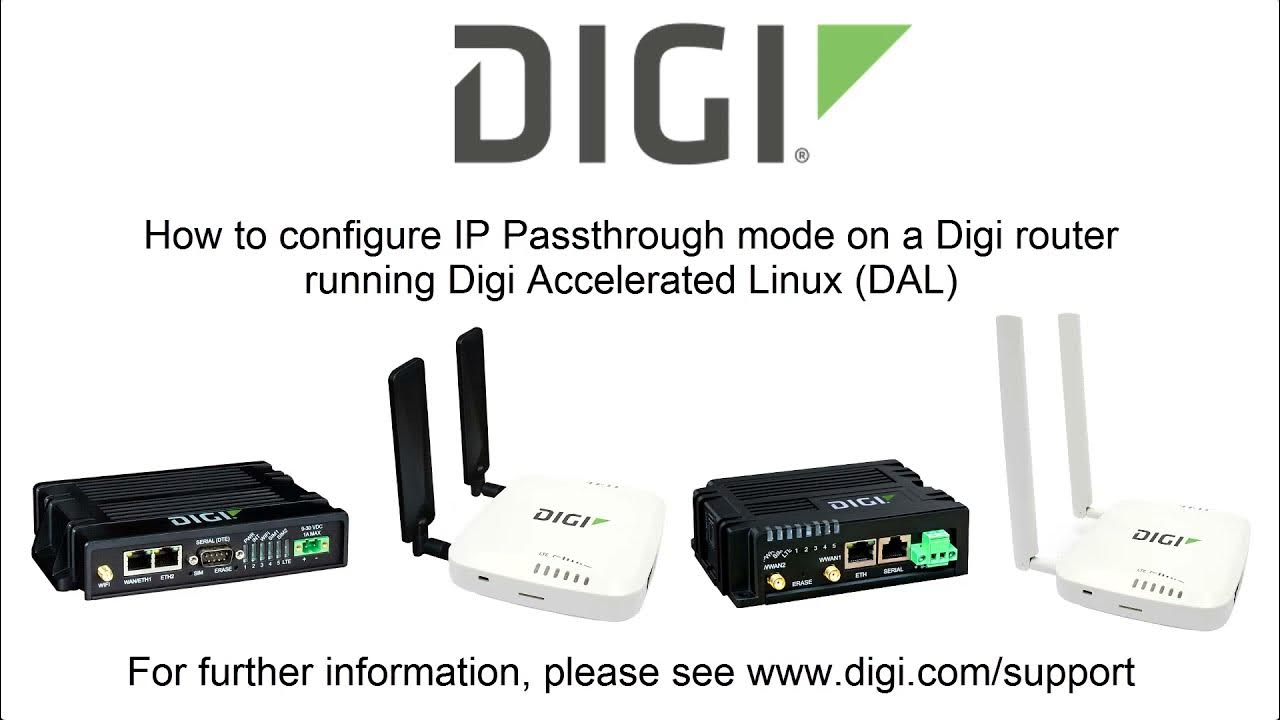 Configure IP Passthrough on a Digi Accelerated Linux IX or TX Router