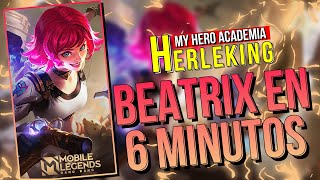 BEATRIX EN 6 MINUTOS 🔫 Como jugar con Beatrix, Beatrix Guia, Beatrix tutorial - MOBILE LEGENDS