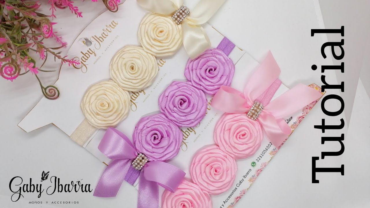 TIARA DE FLORES ROCOCO paso a paso.
