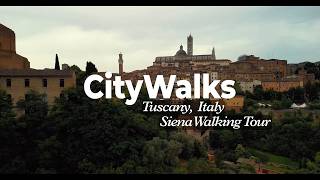 The Most Relaxing Golden Hour Stroll in Tuscany | Siena 4K ASMR
