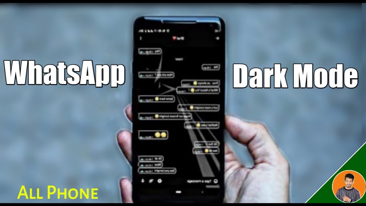 WhatsApp Dark Theme on Any Android Phone | By Mk Factz