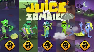 Juice vs Zombies all  Level 1 zombies #zombiecatchersgame #zombiecatchers screenshot 1