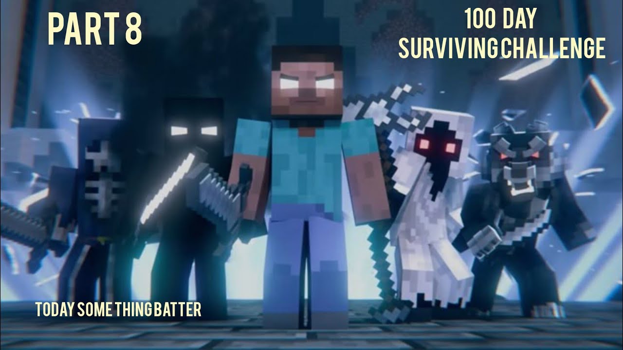 surviving 100 days in Minecraft part 8 - YouTube