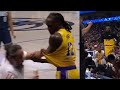 Taurean prince gets jersey squeezed by fan lebron yells at ref clean that sht up