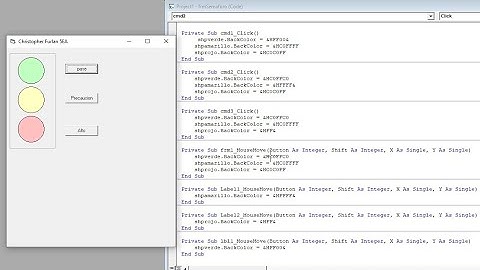 Semáforo en visual Basic 6.0
