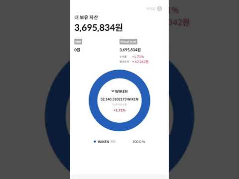 5일차 100만원으로 1000만원 만들기 위드코인 풀매수 