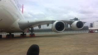Airbus A380 Close Up Trent 900 High Power Engine Run