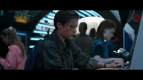 Iron Dome Missile Command Game in Terminator 2 played by John Connor