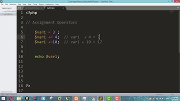 PHP Tutorial For Beginners 16 - Assignment Operators in PHP