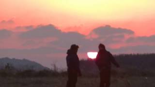 6倍速　落陽　長崎市神ノ島飛行船係留地　20170101 172146