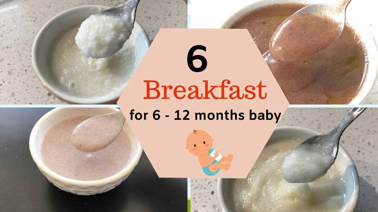 6 BREAKFAST Porridge ( for  6 – 12 MONTHS BABY ) – rice / semolina / oats / ragi / wheat / poha-aval