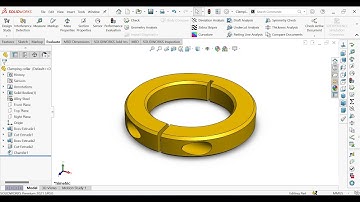 Solidworks Tutorial: CSWA Sample Problem | Clamping Collar