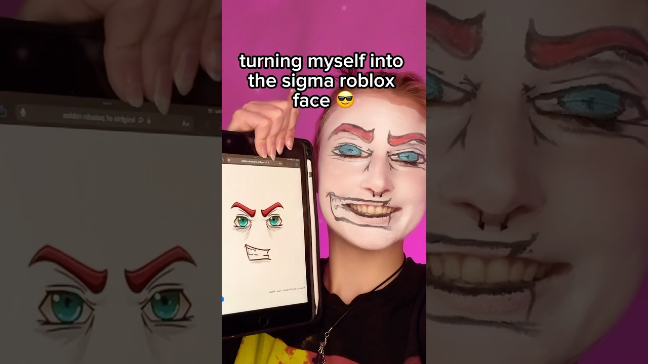 Turning Myself Into The Roblox Sigma Face Roblox 