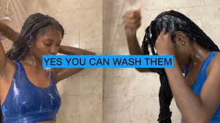I WASHED MY 36 INCH FAUX LOCS ( SOFT LOCS) !