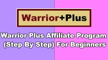 Warrior Plus Affiliate Program Step By Step in 2023 (Tutorial For Beginners)