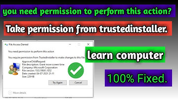 How to take Ownership from trustedinstaller? || And restore it again? || COMPUTER MASTER