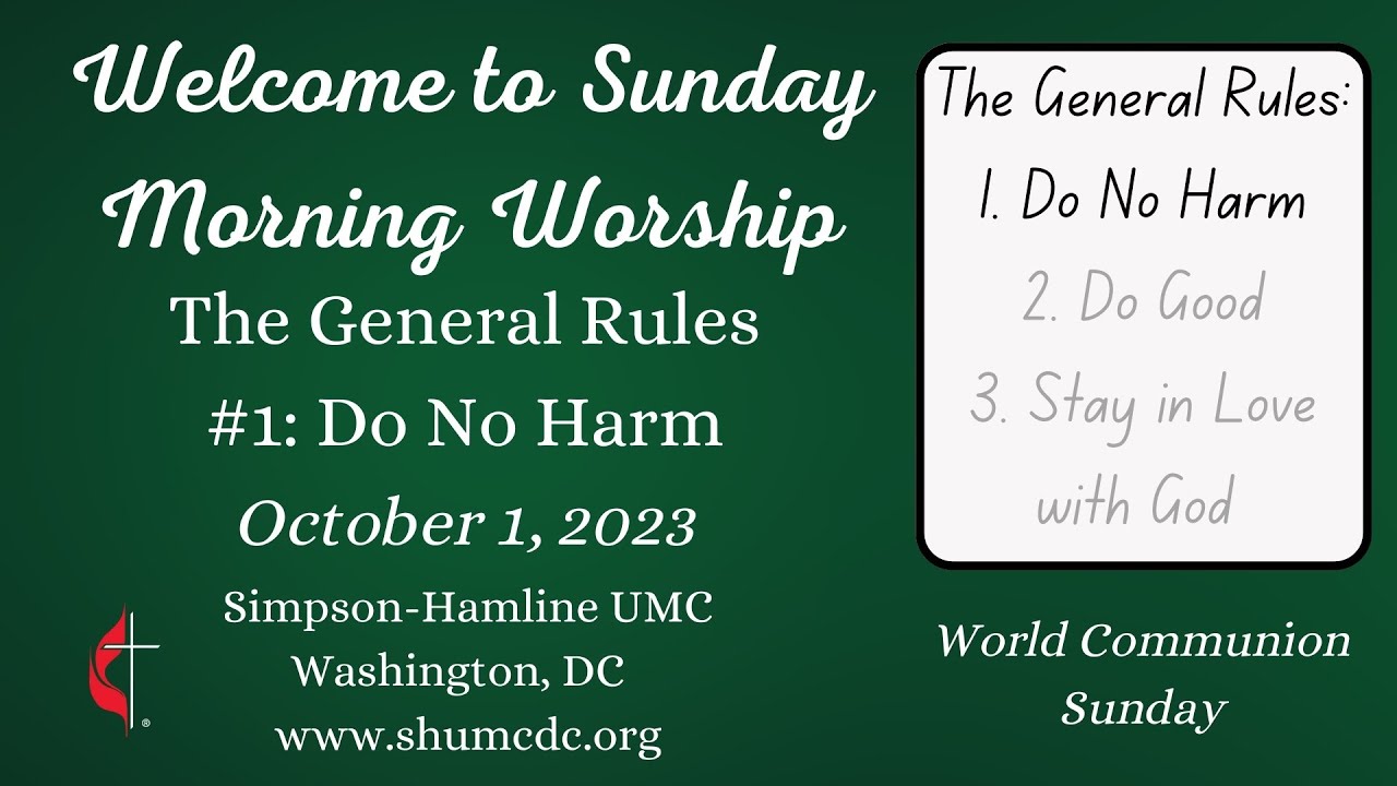 Sunday Morning Worship - October 1, 2023 