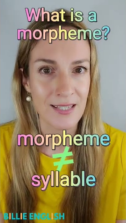 🤓 What is a morpheme? | Free & bound morphemes in English 🇬🇧🇺🇲 #morpheme #morphology #english