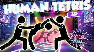 HUMAN TETRIS TRIO 🔥 Immersive Interactive Warm Up | CO-OP 🔥 HARD LEVEL | Viral Game