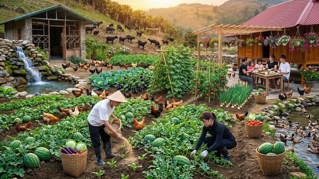 🔥 Семья, живущая вдали от цивилизации, начинает сезон дынь 🍉 Выращиваем и готовим с нуля