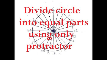 2.15-Divide Circle into 24 or any Even Number of Equal Parts Using only Protractor