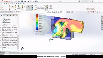 Learn Step by Step How to do Flow Simulation in SolidWorks on Cross Flow Turbine